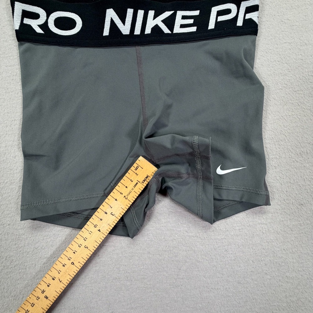 Nike Women Shorts Compression Grey Dri-FIT Pro 3 Inch Inseam XS - Picture 3 of 9
